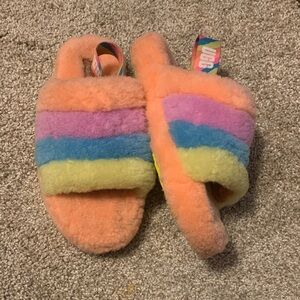 UGG Multicolor Fluffy Slippers